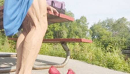 Tempest in red stilettos