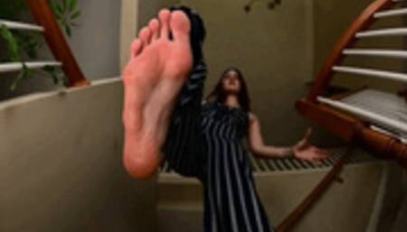 NEW MODEL! Candy pink soles POV - MP4