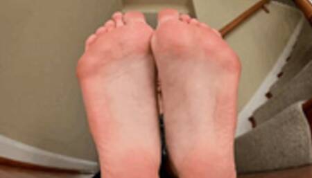 NEW MODEL! Foot Virgin! Shapely athletic size 10s! Part 2 - MP4