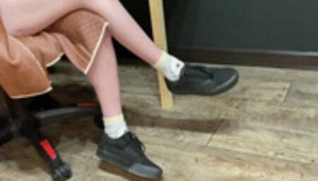 Shoes licking and sniffing, then pov trampling (from My view)