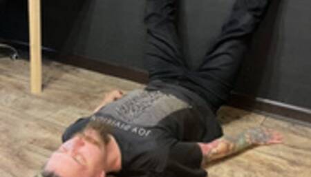 Cock and balls fullweight trampling and standing