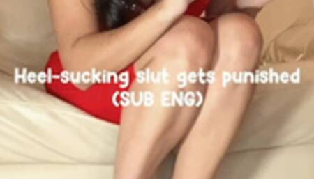Heel-sucker slut gets punished - La troia succhia tacchi viene punita [MOBILE] [SUB ENG]
