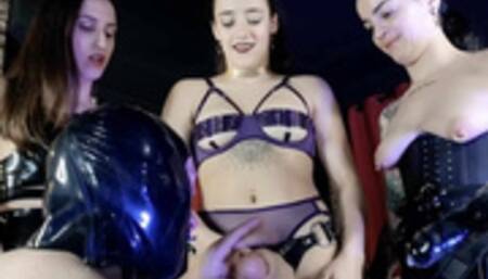 Pegging Gangbang with Spanish Mistresses