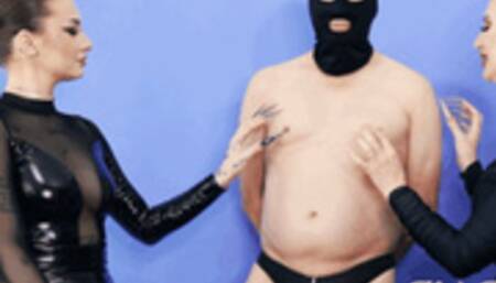 Double Domme Nipple Play Long Nails Scratching