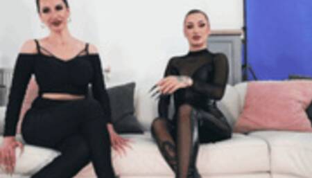 Ass Worship in Black Shiny Tights POV