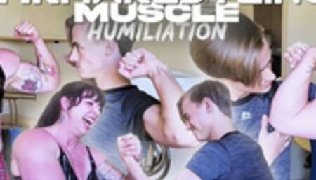 Armwrestled and Muscle Humiliated By Goddess Ecko 4k