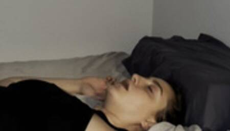 Barking coughs while laying in bed vaping