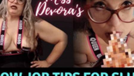 Miss Devoras Blow Job Tips for Sluts BBW MiLF Femdom POV CAPTIONED VERSION