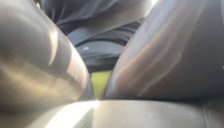 Driving Upskirt In Pantyhose