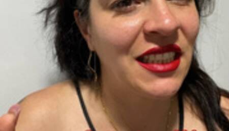 Eating and burping loud like a man