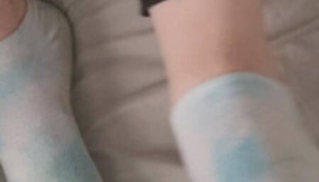 Rubbing His Dick With My Feet