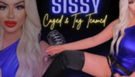 Closet Sissy, gets Caged & Tag Teamed With My Trans BFF (480 WMV)