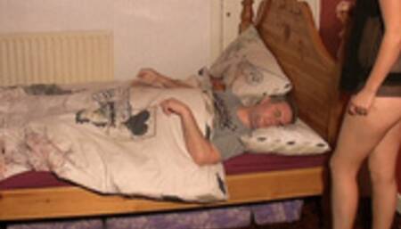 Molly & Megan Take Turns Sitting On their Slaves Head Whilst Wearing Lingerie