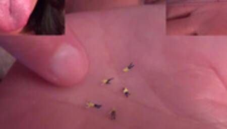 Janie Eats And Swallows All The Micros!