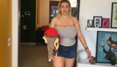 step-Mommy drags you to the lingerie shop