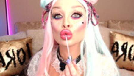 Quick CUM Shower Double FACIAL Bukkake in Schoolgirl outfit