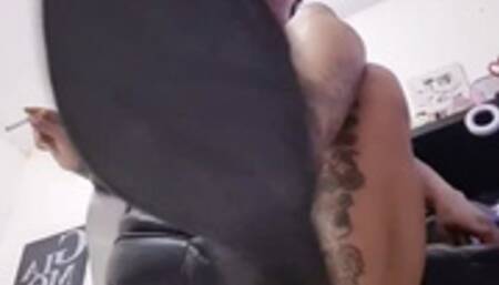 FemDom foot fetish slave training High heels Smoking Giantess bilingual JOI Pt2