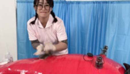 Handjob in Super Tight Sensory Deprivation Mummification