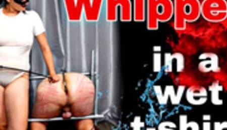 Femdom Wet T Shirt Hard Whipping Spanking Crop Cane Flogging Bondage BDSM Discipline
