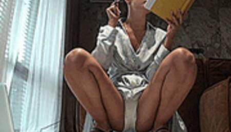 Make me cum with my big juicy load right under my slutty skirt (1920x1080 HD) MOV