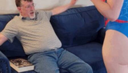 Minx Grrl - Spider Girl spanked and teased (MP4 Format)