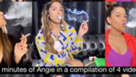 27 minutes of Angie! Compilation of 4 clips that was released somewhere else!