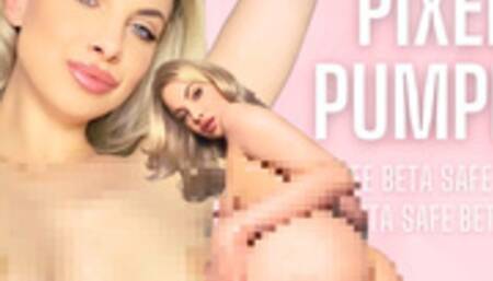 Pixel Pumper (1080WMV) - Goddess Aurora Jade - Hot naked blonde denies you her nudity and humiliates you for being a beta who can only watch censored and pixelated beta safe porn