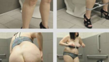 UNISEX WILL YOU BE WALKING IN WHILE I SIT ALL OVER THIS TINY TOILET