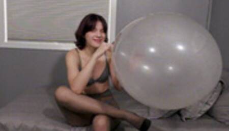 First Ever Attempt to Blow2pop Balloon JOI - Mari Merlowe MP4 1080p HD