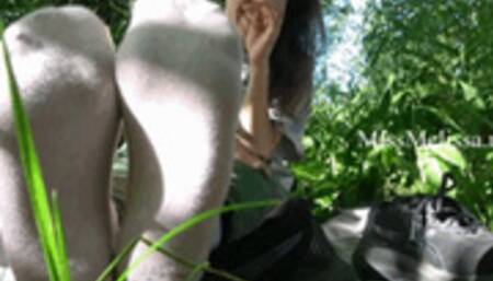 Stinky Pink Socks On a Hot Day -HD