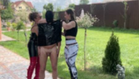 mummification outdoors at FEMDOM Castle