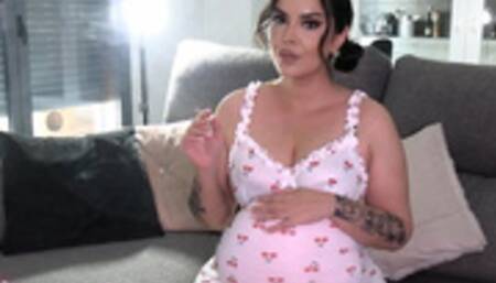 Pregnant Maria chain smokes through chest pains ~ Sweet Maria
