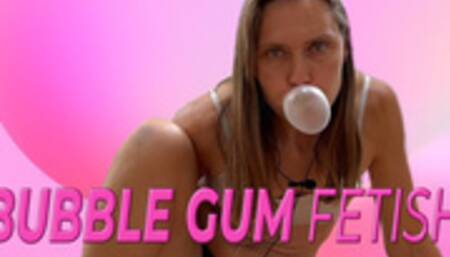 Bubble Gum Blowing Fetish and Chewing Gum Tease (4K)