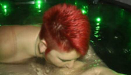 Annadevot - Drained cock in jacuzzi and secretly filmed