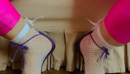 Juliette_RJ JOI on sexy pink neon spandex, lots of sexy moves on black nails - FOR MOBILE DEVICES USERS - JOI - LONG TOENAILS - JOI MOVES - HIGHLY ARCHED FEET- BLACK NAILS - PINK SPANDEX - FISHNETS - FAT PUSSY