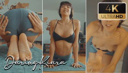 Huge Load on Asian Yoga Teacher