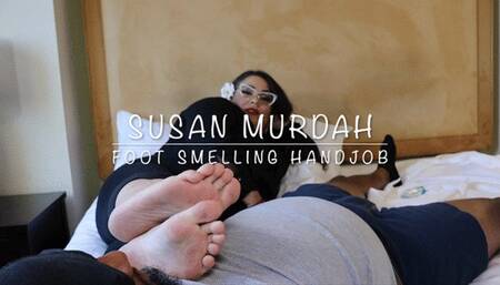 Foot Smelling Handjob