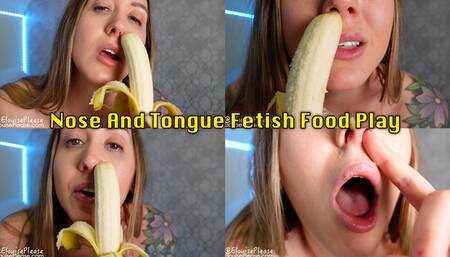 Nose And Tongue Fetish Food Play