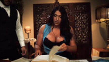 Huge tits shemale fucking assistant