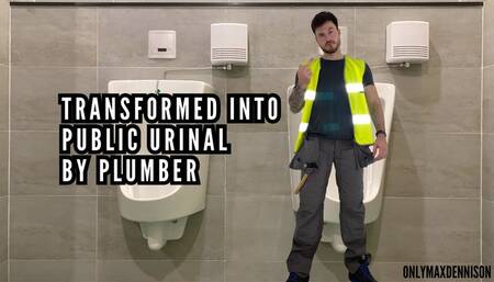 TRANSFORMED INTO PUBLIC URINAL BY PLUMBER