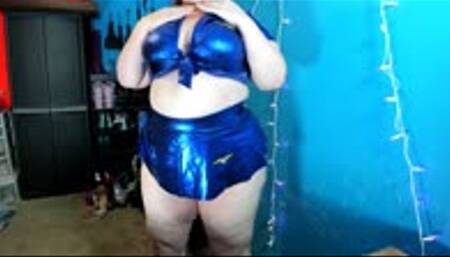 Blue Foil Stewardess