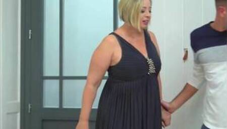 busty mom licks ass and fucks lucky son