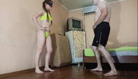 Sexy Nyx kicking balls