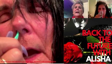 ALISHA BACK TO THE FUTURE SNEEZING! PEPPER, POWDER, Q-TIP AND MORE! (ALL BRAND NEW NEVER BEFORE RELEASED FOOTAGE) !!