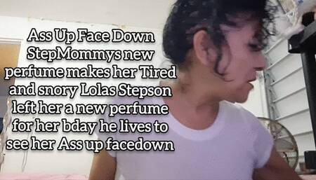 HD Ass Up Face Down StepMommys new perfume makes her Tired sleepy and snory Lolas Stepson left her a new perfume for her bday he lives to see her Ass up facedown