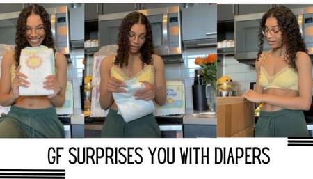 GF Surprises You With Diapers & Wants To Change You