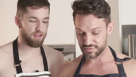 Horny stepson craves for his yummy stepdad huge cock