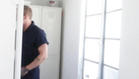 Hunk janitor bareback fucks nerdy Shae tight wet ass