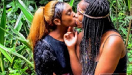 African festival outdoor lesbian makeout after the molly hits