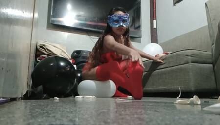 Sexy Juju Sensually Stomps To Pop All Your Black and White Balloons
